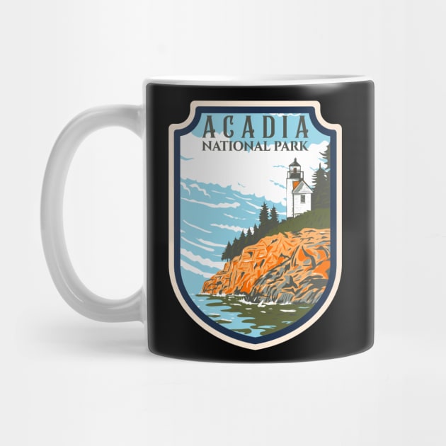 Acadia National Park Emblem by CardboardCotton